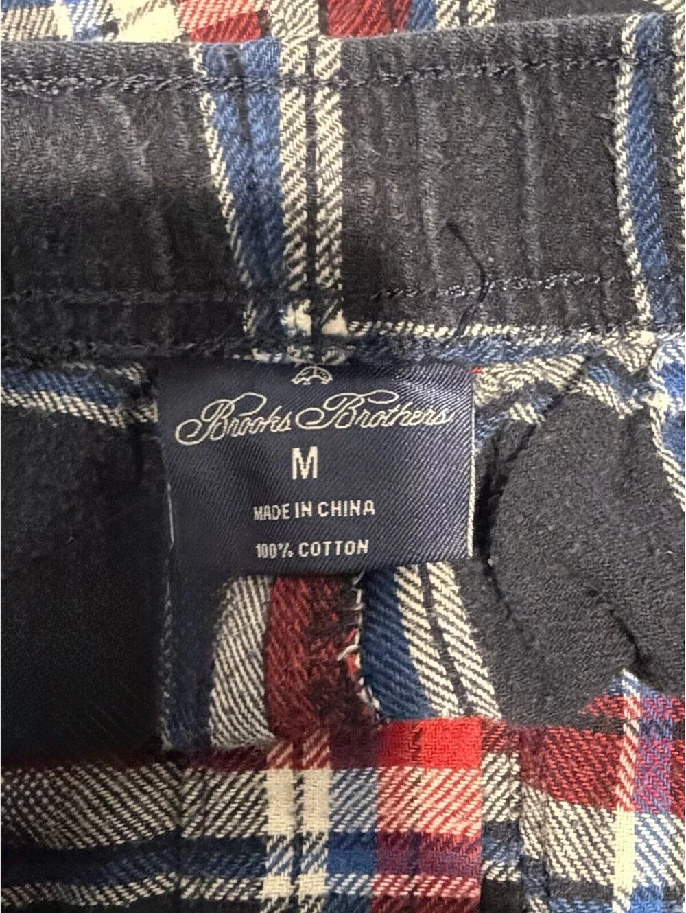 Mens Brioks Brothers Pajama Pants Size Medium Plaid Multicolor
